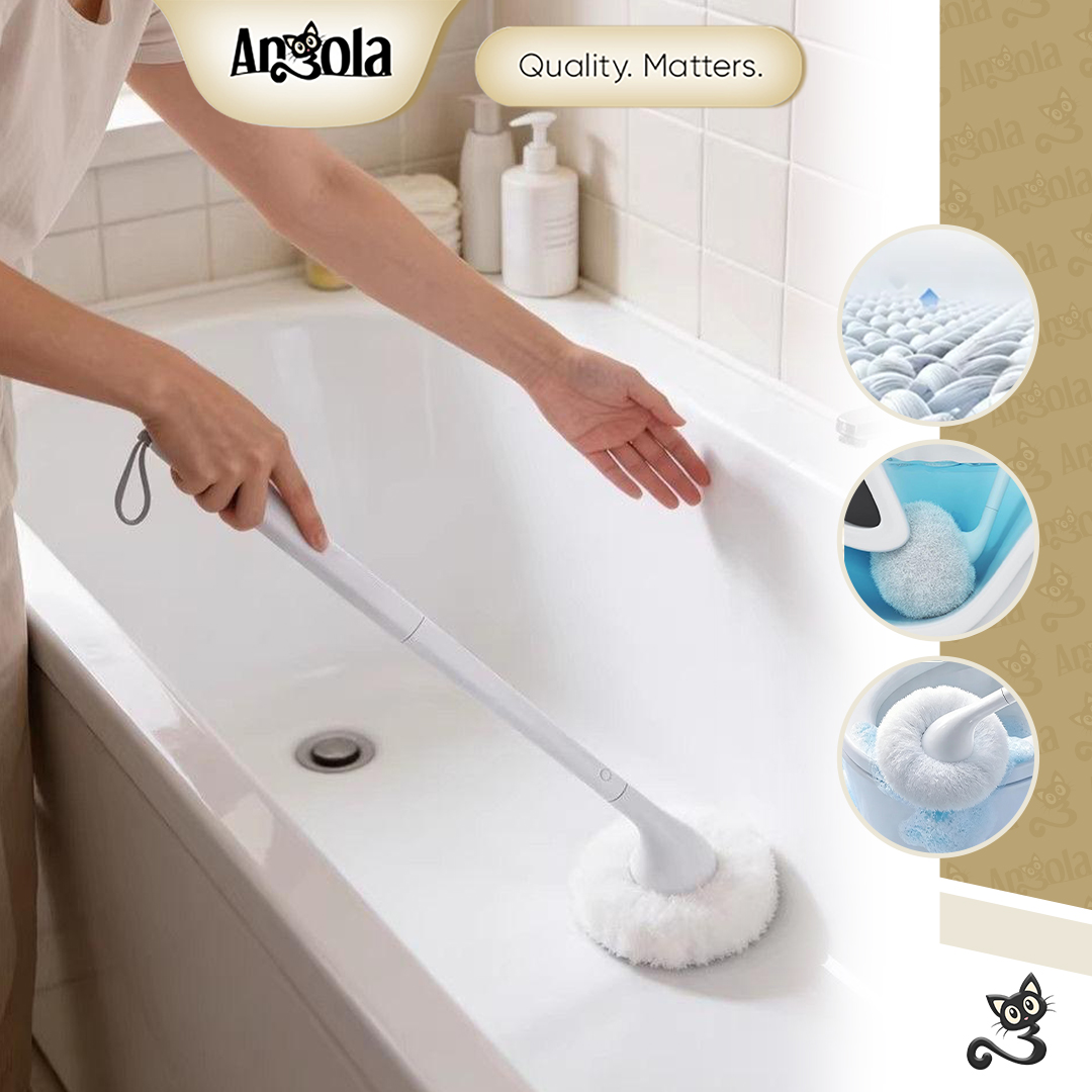 ANGOLA Sikat Pembersih Toilet S42 Sikat WC Toilet Kloset Duduk/Jongkok / Sikat WC Kamar Mandi