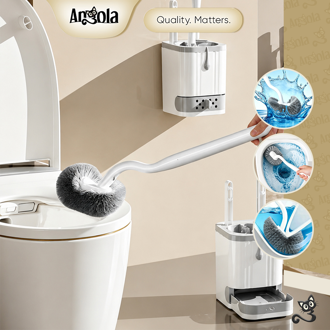 ANGOLA Sikat WC Toilet S43 Sikat Pembersih Toilet / Sikat Toilet Kloset Duduk /Jongkok / Sikat Kamar Mandi